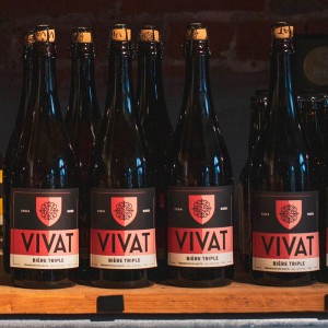 La nouvelle étiquette des bières Vivat Triple